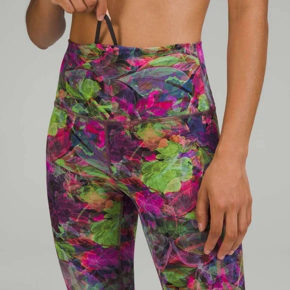 Lululemon Wunder Train High-Rise Tight 25" - Vivid Floral Multicolor - Picture 7 of 7